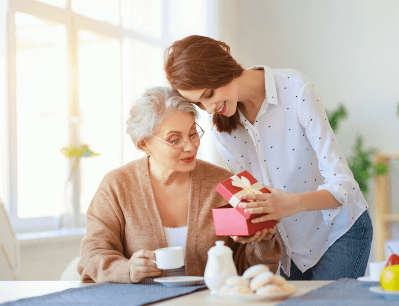 Home Care Employee with Elderly Client